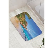 Коврик противоскользящий JoyArty "Волнительный пляж" для ванной, сауны, бассейна, bath_8186