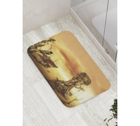 Коврик противоскользящий JoyArty "Дом в пустыне" для ванной, сауны, бассейна, bath_8144