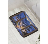 Коврик противоскользящий JoyArty "Окно Рождества" для ванной, сауны, бассейна, bath_7967