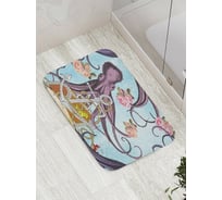 Коврик противоскользящий JoyArty "Сокровище осьминогов" для ванной, сауны, бассейна, bath_7976