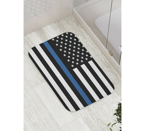 Коврик противоскользящий JoyArty "Американская ночь" для ванной, сауны, бассейна, bath_8136