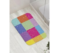 Коврик противоскользящий JoyArty "Радужная влага" для ванной, сауны, бассейна, bath_7956