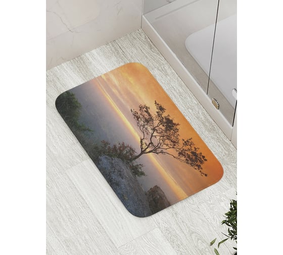 Коврик противоскользящий JoyArty "Жизнь на краю света" для ванной, сауны, бассейна, bath_8104 1