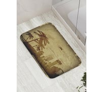 Коврик противоскользящий JoyArty "Городские пальмы" для ванной, сауны, бассейна, bath_7897