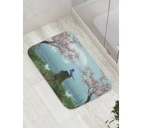 Коврик противоскользящий JoyArty "Пение у реки" для ванной, сауны, бассейна, bath_8010