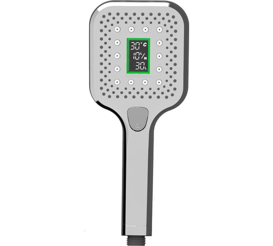 Лейка для душа светодиодная OLIVE'S квадратная, с дисплеем D172LED