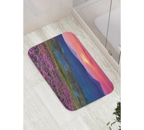 Коврик противоскользящий JoyArty "Малиновый закат" для ванной, сауны, бассейна, bath_8234