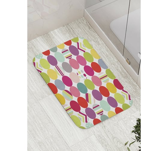 Коврик противоскользящий JoyArty "Множество шаров" для ванной, сауны, бассейна, bath_8356 1