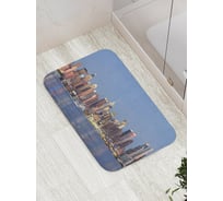 Коврик противоскользящий JoyArty "Остров небоскребов" для ванной, сауны, бассейна, bath_8308