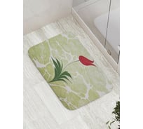 Коврик противоскользящий JoyArty "Цветок на реке" для ванной, сауны, бассейна, bath_8347