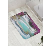 Коврик противоскользящий JoyArty "Плавные водопады" для ванной, сауны, бассейна, bath_8298