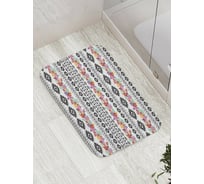 Коврик противоскользящий JoyArty "Цветы с ограждением" для ванной, сауны, бассейна, bath_8365