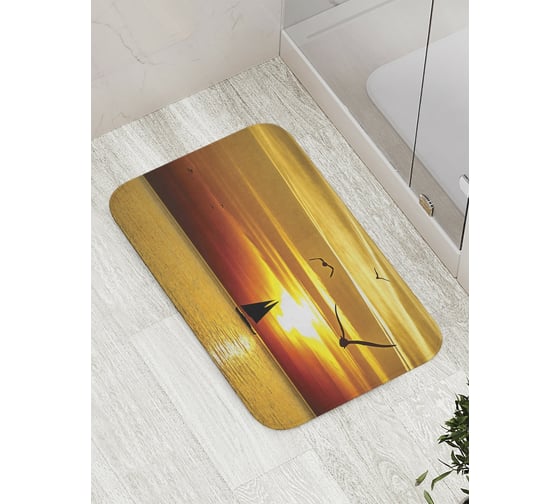 Коврик противоскользящий JoyArty "Улетный закат" для ванной, сауны, бассейна, bath_8733 1