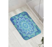 Коврик противоскользящий JoyArty "Сине-зеленая мандала" для ванной, сауны, бассейна, bath_8771