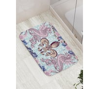 Коврик противоскользящий JoyArty "Лиственный орнамент" для ванной, сауны, бассейна, bath_8552