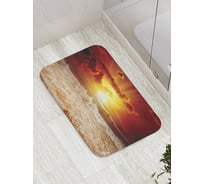 Коврик противоскользящий JoyArty "Закат на море" для ванной, сауны, бассейна, bath_8645
