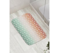 Коврик противоскользящий JoyArty "Узор с градиентом" для ванной, сауны, бассейна, bath_8599