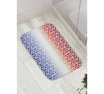Коврик противоскользящий JoyArty "Узор с градиентом" для ванной, сауны, бассейна, bath_8600