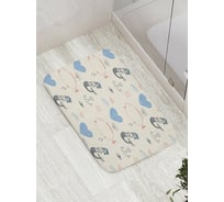Коврик противоскользящий JoyArty "Любовь русалок" для ванной, сауны, бассейна, bath_9005