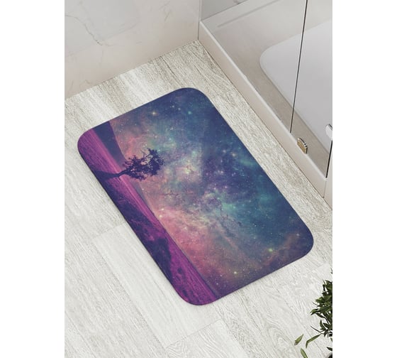 Коврик противоскользящий JoyArty "Космическое поле" для ванной, сауны, бассейна, bath_8981 1