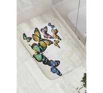 Коврик противоскользящий JoyArty "Вираж бабочек" для ванной, сауны, бассейна, bath_8817