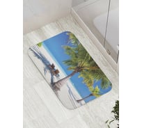 Коврик противоскользящий JoyArty "В тени пальмы" для ванной, сауны, бассейна, bath_8928