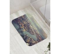 Коврик противоскользящий JoyArty "Полет над Тауэрским мостом" для ванной, сауны, бассейна, bath_8961