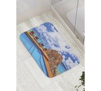 Коврик противоскользящий JoyArty "Береговой бассейн" для ванной, сауны, бассейна, bath_8931