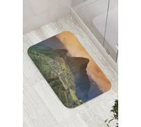 Коврик противоскользящий JoyArty "Неприступное поселение" для ванной, сауны, бассейна, bath_8843