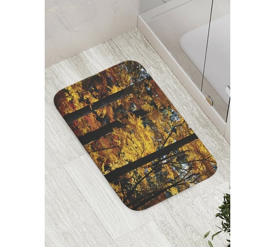 Коврик противоскользящий JoyArty "Листья осени" для ванной, сауны, бассейна, bath_8925 1