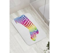 Коврик противоскользящий JoyArty "Зебра фантазий" для ванной, сауны, бассейна, bath_8905