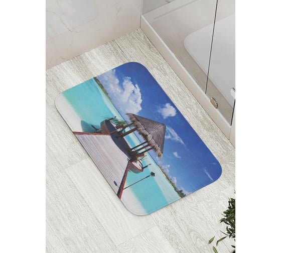 Коврик противоскользящий JoyArty "Морской алтарь" для ванной, сауны, бассейна, bath_9171 1