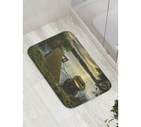 Коврик противоскользящий JoyArty "Лодка у мостика" для ванной, сауны, бассейна, bath_9172