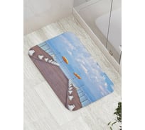 Коврик противоскользящий JoyArty "Уютный пирс" для ванной, сауны, бассейна, bath_9158