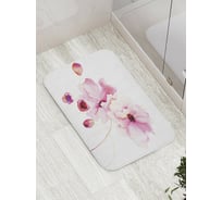 Коврик противоскользящий JoyArty "Цветы скромности" для ванной, сауны, бассейна, bath_9140
