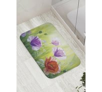 Коврик противоскользящий JoyArty "Цветочная энергия" для ванной, сауны, бассейна, bath_9185