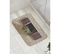 Коврик противоскользящий JoyArty "Домашний цветок" для ванной, сауны, бассейна, bath_9201