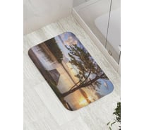 Коврик противоскользящий JoyArty "Мост рассвета" для ванной, сауны, бассейна, bath_9154