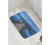 Коврик противоскользящий JoyArty "Мостик горной реки" для ванной, сауны, бассейна, bath_9155