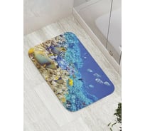 Коврик противоскользящий JoyArty "Горы морского дна" для ванной, сауны, бассейна, bath_9247