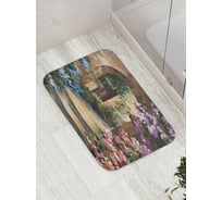 Коврик противоскользящий JoyArty "Цветущая террасса" для ванной, сауны, бассейна, bath_9178