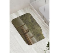 Коврик противоскользящий JoyArty "Мостик на дикой местности" для ванной, сауны, бассейна, bath_9157