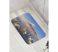 Коврик противоскользящий JoyArty "Лебединая гора" для ванной, сауны, бассейна, bath_9304