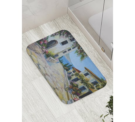 Коврик противоскользящий JoyArty "Улица любования" для ванной, сауны, бассейна, bath_9272