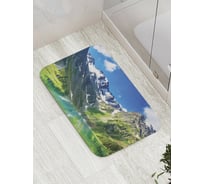 Коврик противоскользящий JoyArty "Счастье в горах" для ванной, сауны, бассейна, bath_9298