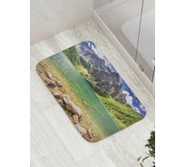 Коврик противоскользящий JoyArty "Чистое озеро у горы" для ванной, сауны, бассейна, bath_9286
