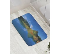 Коврик противоскользящий JoyArty "Японские холмы" для ванной, сауны, бассейна, bath_9291