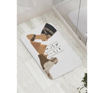 Коврик противоскользящий JoyArty "Египетский правитель" для ванной, сауны, бассейна, bath_9323