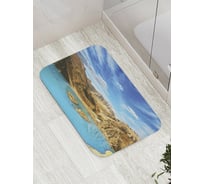 Коврик противоскользящий JoyArty "Остров на озере" для ванной, сауны, бассейна, bath_9295