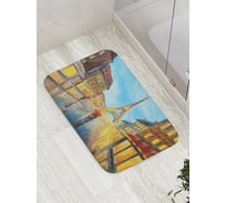 Коврик противоскользящий JoyArty "Парижское веселье" для ванной, сауны, бассейна, bath_9270